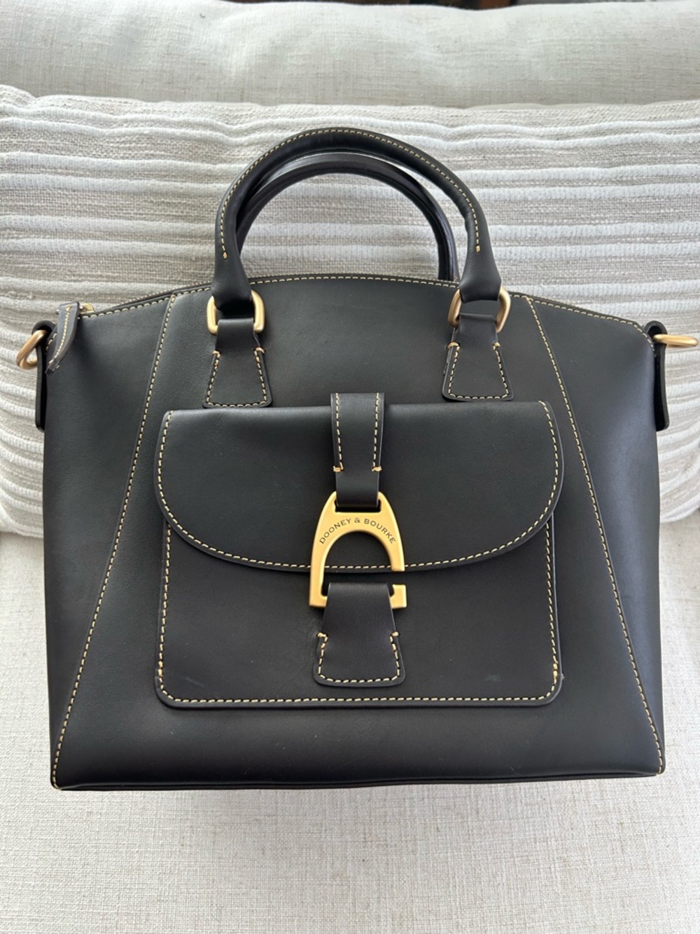 Dooney & Bourke Black Leather Naomi Satchel
